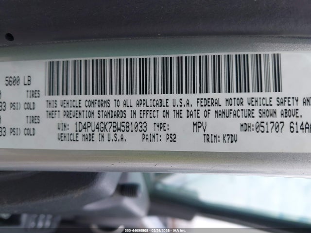 Aukcja sprzedaży 2011 Dodge Nitro Heat, vin: 1D4PU4GK7BW581033, numer aukcji: 44690508