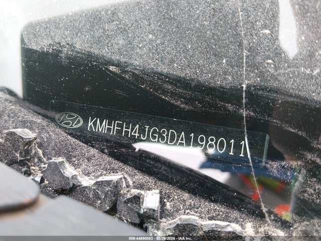 44690563 :رقم المزاد ، KMHFH4JG3DA198011 vin ، 2013 Hyundai Azera مزاد بيع
