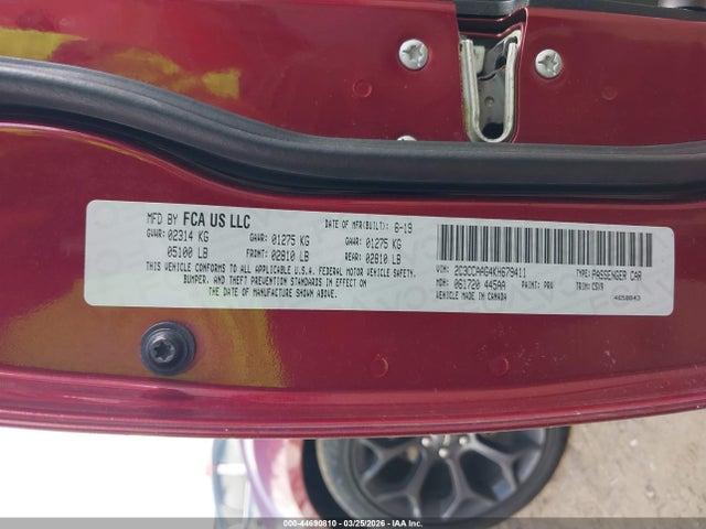 Продаж на аукціоні авто 2019 Chrysler 300 Touring, vin: 2C3CCAAG4KH679411, номер лоту: 44690810