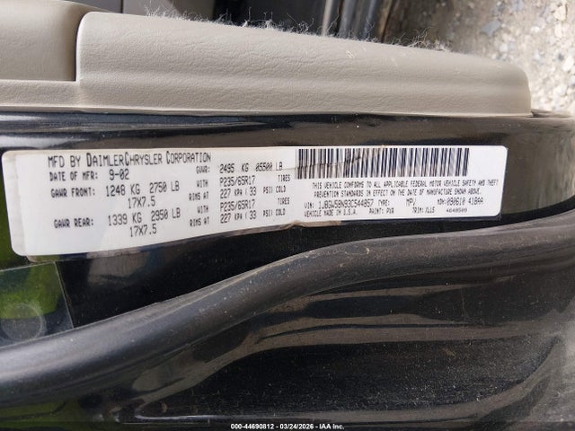 2003 Jeep Grand Cherokee Limited მანქანა იყიდება აუქციონზე, vin: 1J8GW58N93C544857, აუქციონის ნომერი: 44690812