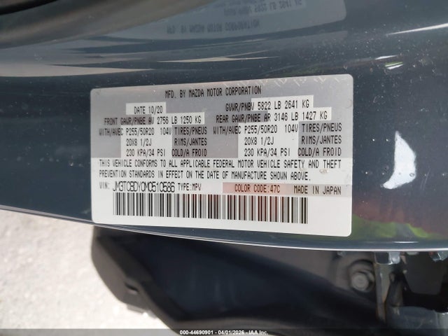 Mazda Cx-9 Carbon Edition 2021 JM3TCBDY0M0510586 Image 9