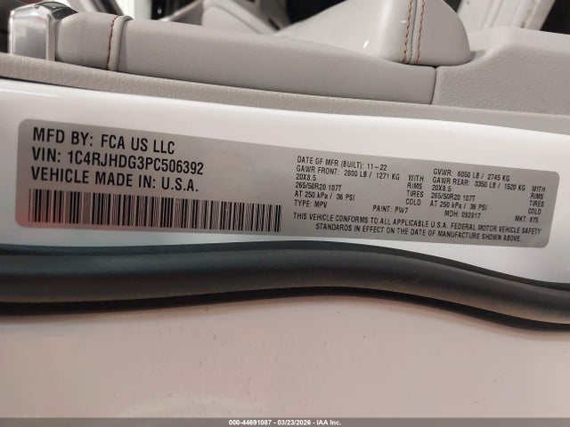 2023 JEEP GRAND CHEROKEE 1C4RJHDG3PC506392 Photo 8