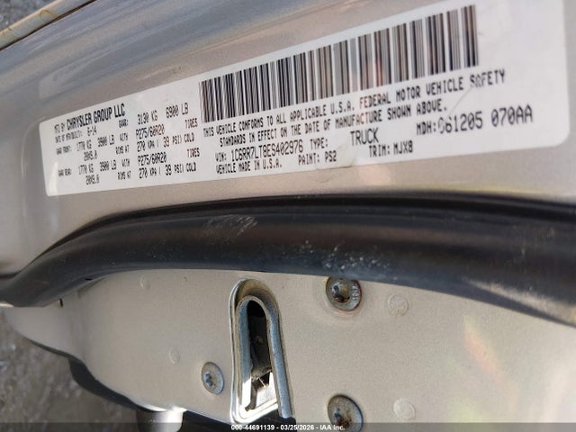 44691139 :رقم المزاد ، 1C6RR7LT8ES402976 vin ، 2014 Ram 1500 Big Horn مزاد بيع