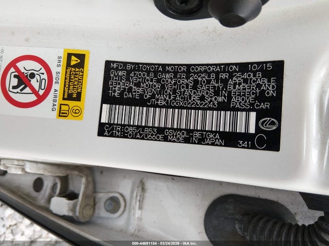 2016 LEXUS ES 350 JTHBK1GGXG2232243 Photo 8