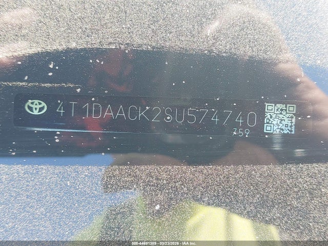 Aukcja sprzedaży 2025 Toyota Camry Xse, vin: 4T1DAACK2SU574740, numer aukcji: 44691389