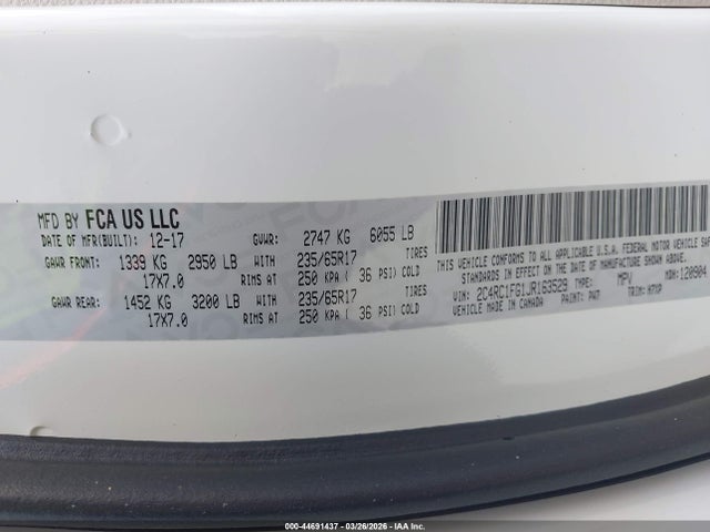 2018 CHRYSLER PACIFICA 2C4RC1FG1JR163529 Photo 8