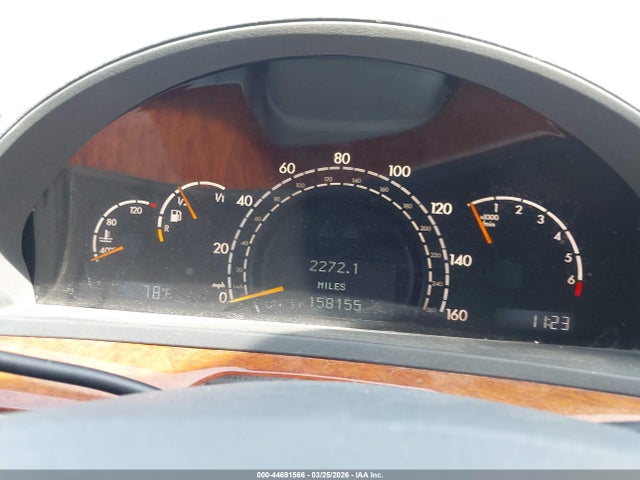 Aukcja sprzedaży 2002 Mercedes-benz S 430, vin: WDBNG70J02A266388, numer aukcji: 44691566
