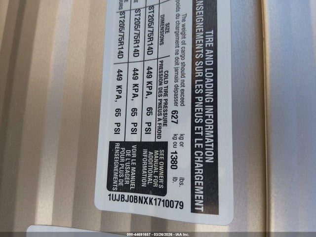 1UJBJ0BNXK1710079 Jayco Other