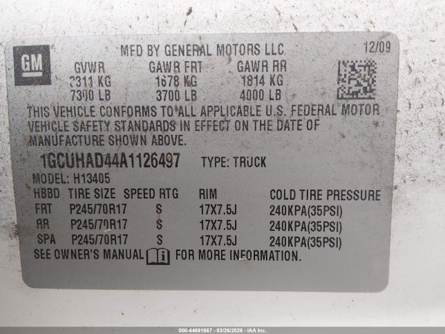 2010 CHEVROLET EXPRESS 1500 1GCUHAD44A1126497 Photo 8