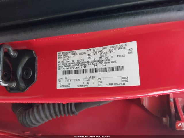 Продажа на аукционе авто 2016 Ford F-150 Xl, vin: 1FTFW1EF3GKF11132, номер лота: 44691706