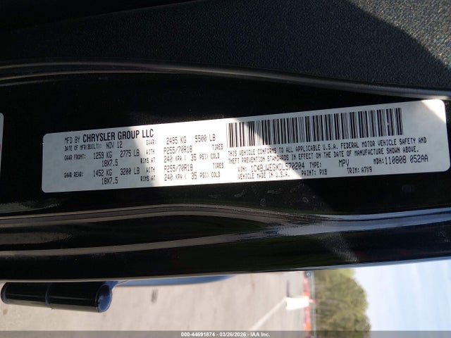 Aukcja sprzedaży 2013 Jeep Wrangler Unlimited Sahara, vin: 1C4BJWEGXDL570204, numer aukcji: 44691874