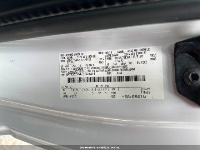 2018 FORD F-250 1FT7X2B64JEB92311 Photo 8