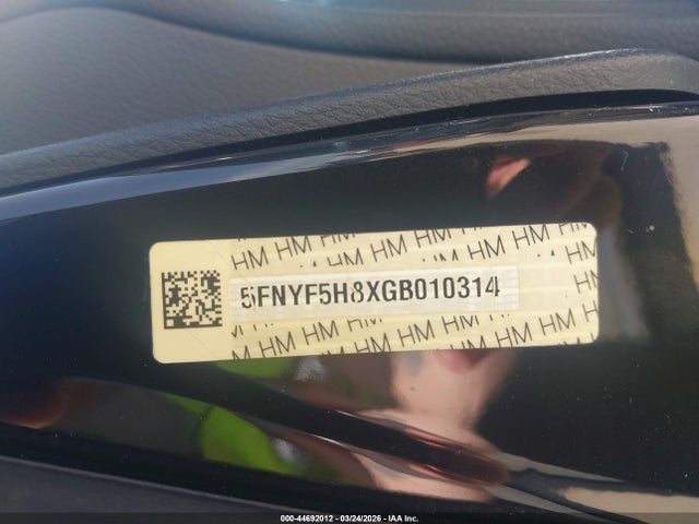Honda Pilot Ex-l 2016 5FNYF5H8XGB010314 Image 9