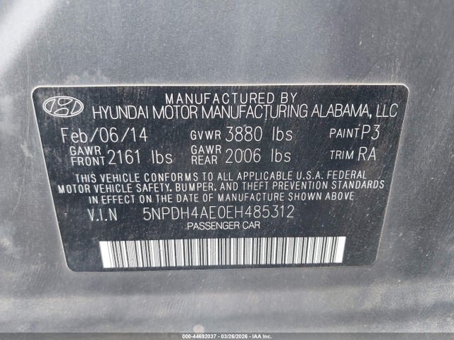 Hyundai ELANTRA SE 2014 5NPDH4AE0EH485312 Image 9