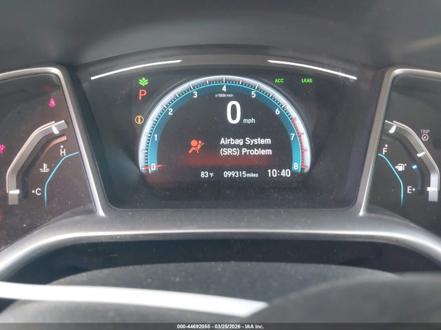 44692055 :رقم المزاد ، 19XFC1F90HE005960 vin ، 2017 Honda Civic Touring مزاد بيع