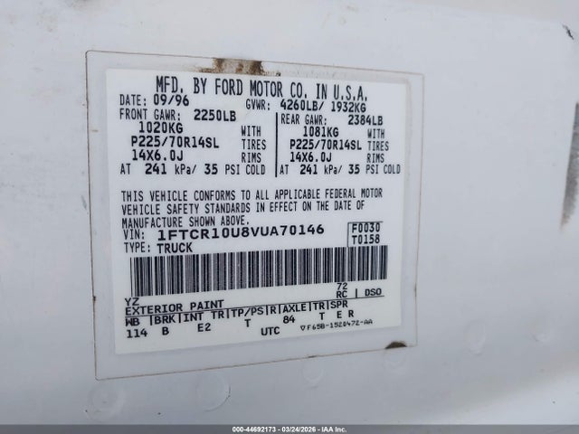 1997 FORD RANGER 1FTCR10U8VUA70146 Photo 8