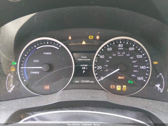 Aukcja sprzedaży 2013 Lexus Es 300h, vin: JTHBW1GGXD2007966, numer aukcji: 44692204
