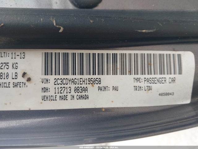 2014 DODGE CHALLENGER 2C3CDYAG1EH195058 Photo 8