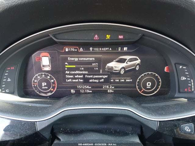 Aukcja sprzedaży 2017 Audi Q7 3.0t Premium, vin: WA1VAAF76HD031233, numer aukcji: 44692449