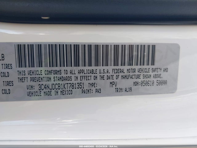 2019 JEEP COMPASS 3C4NJDCB1KT781351 Photo 8