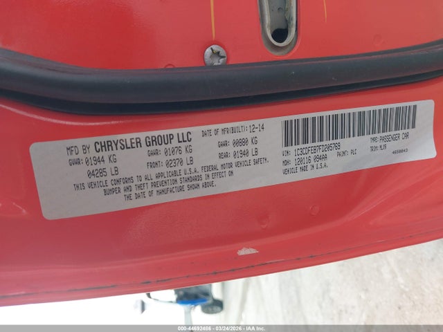 Продаж на аукціоні авто 2015 Dodge Dart Gt, vin: 1C3CDFEB7FD205769, номер лоту: 44692486