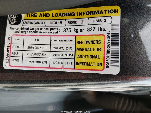 Ford FOCUS SEL 2017 1FADP3M23HL307950 Image 9