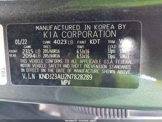 2022 KIA SOUL KNDJ23AU2N7828289 Photo 8