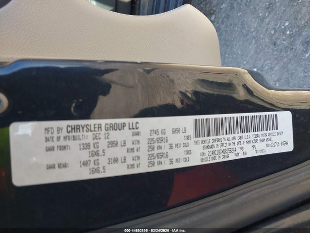 44692895 :رقم المزاد ، 2C4RC1BGXDR656264 vin ، 2013 Chrysler Town & Country Touring مزاد بيع
