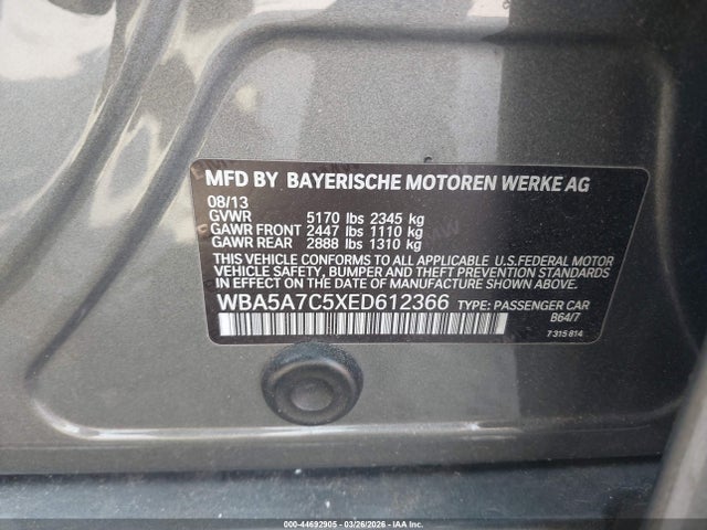 2014 BMW 528I WBA5A7C5XED612366 Photo 8