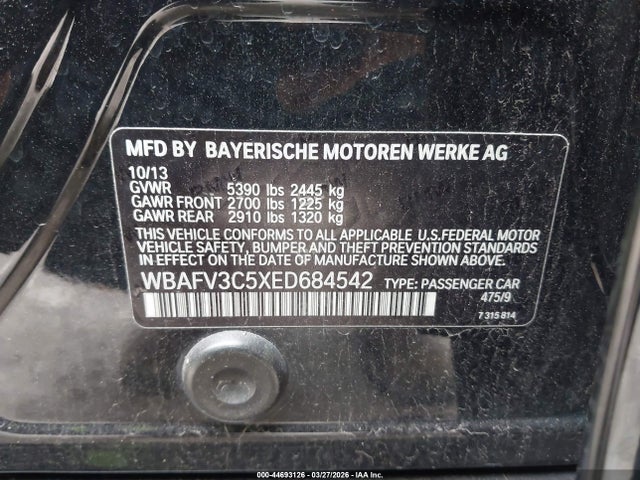 2014 BMW 535D WBAFV3C5XED684542 Photo 8