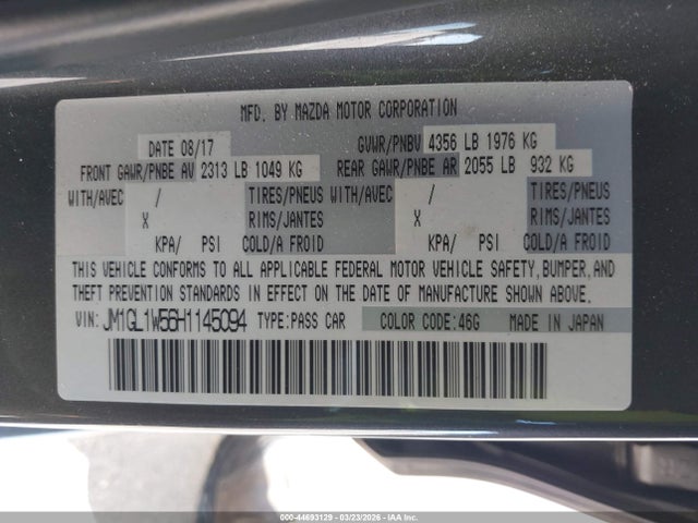 JM1GL1W56H1145094 Mazda Mazda6 Grand Touring