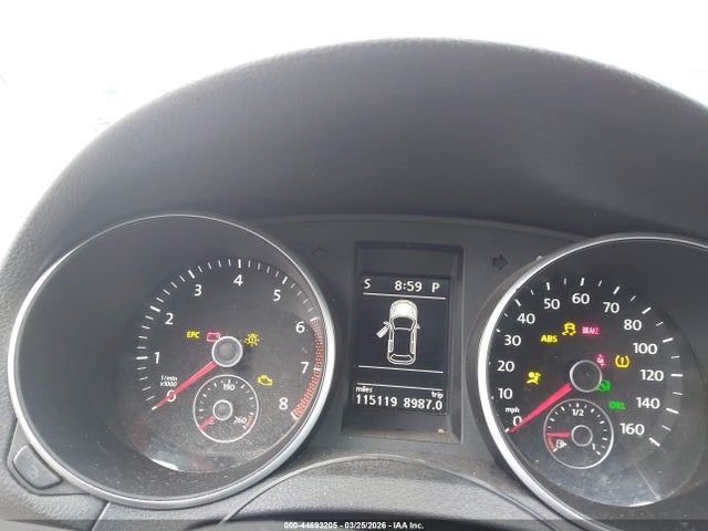 44693205 :رقم المزاد ، WVWDB7AJ8CW117595 vin ، 2012 Volkswagen Golf 2.5l 4-door مزاد بيع