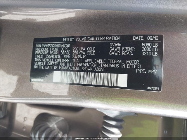 2011 VOLVO XC90 YV4952CZ6B1580198 Photo 8