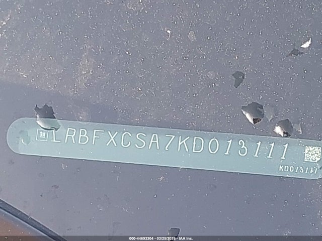 44693304 :رقم المزاد ، LRBFXCSA7KD013111 vin ، 2019 Buick Envision Fwd Essence مزاد بيع
