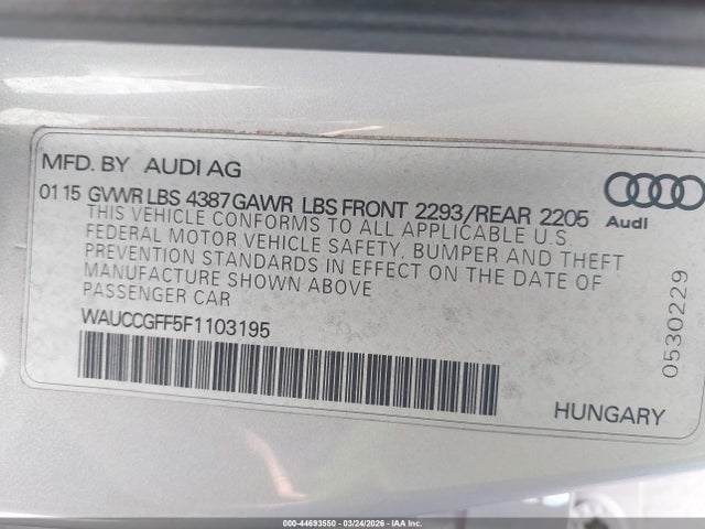 2015 AUDI A3 WAUCCGFF5F1103195 Photo 8