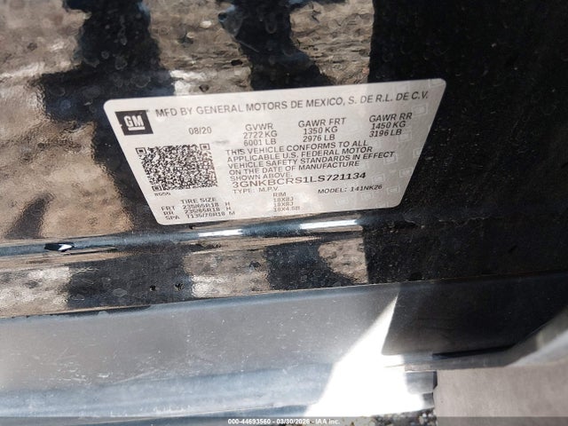 Chevrolet Blazer Fwd 2lt 2020 3GNKBCRS1LS721134 Image 9