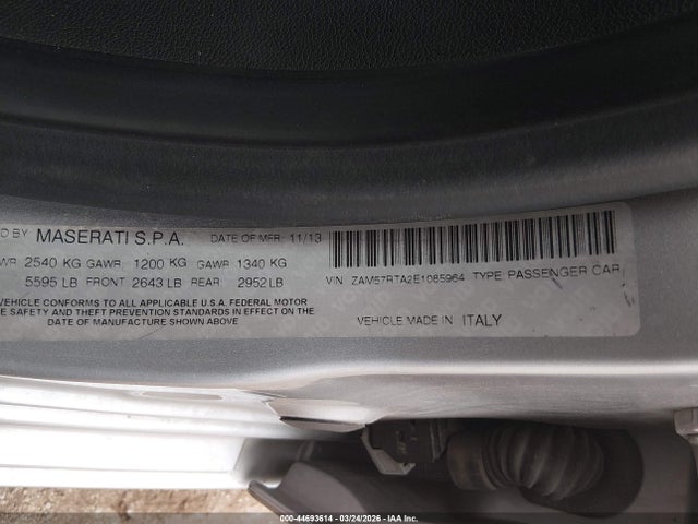 2014 MASERATI GHIBLI ZAM57RTA2E1085964 Photo 8