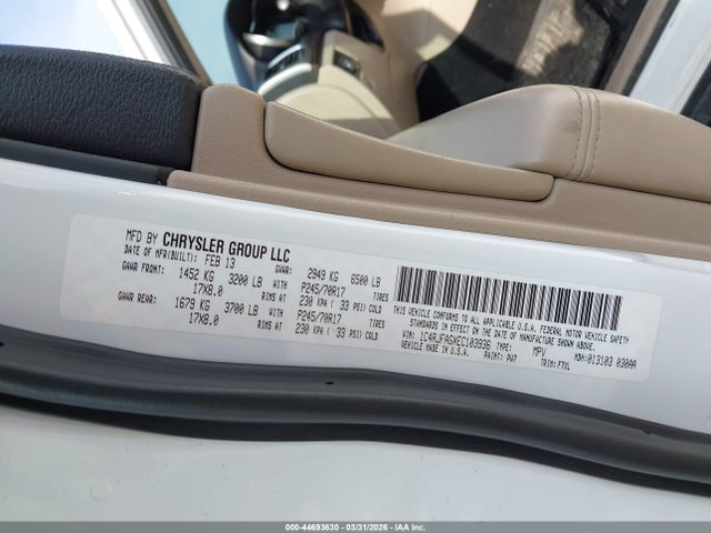 Aukcja sprzedaży 2014 Jeep Grand Cherokee Laredo, vin: 1C4RJFAGXEC103936, numer aukcji: 44693630