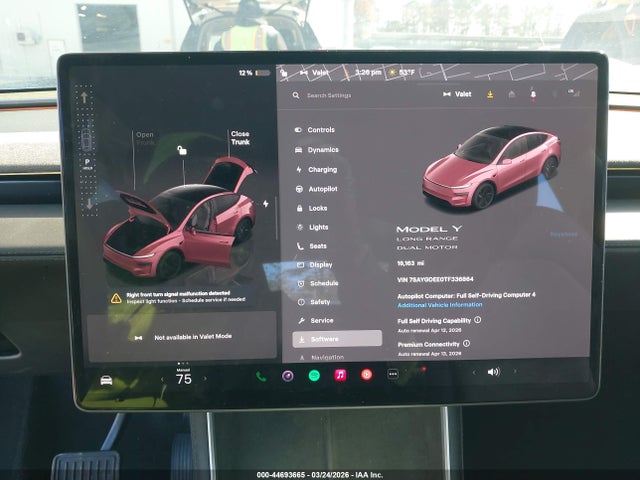 Aukcja sprzedaży 2026 Tesla Model Y All-wheel Drive/long Range Launch Series/premium All-wheel Drive, vin: 7SAYGDEE0TF336864, numer aukcji: 44693665