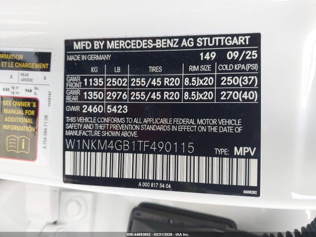 W1NKM4GB1TF490115 Mercedes-Benz GLC 300