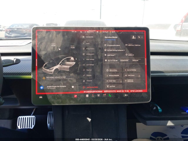 Aukcja sprzedaży 2023 Tesla Model 3 Rear-wheel Drive, vin: 5YJ3E1EA2PF413944, numer aukcji: 44693845
