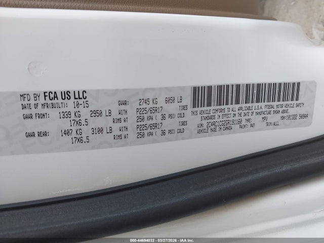 2016 CHRYSLER TOWN & COUNTRY 2C4RC1CG2GR191160 Photo 8