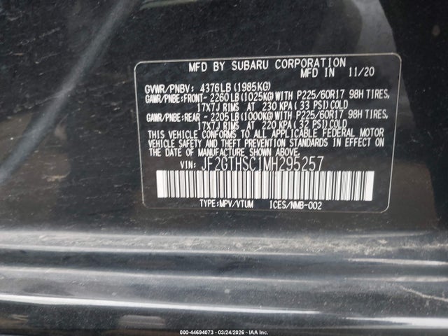 2021 SUBARU CROSSTREK JF2GTHSC1MH295257 Photo 8