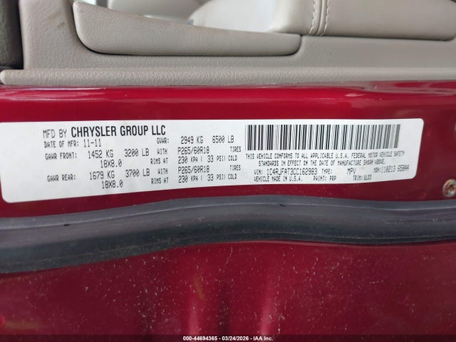 2012 JEEP GRAND CHEROKEE 1C4RJFAT3CC162983 Photo 8