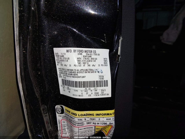 Ford F-150 Lariat 2014 1FTFW1ET8EKD07297 Image 9