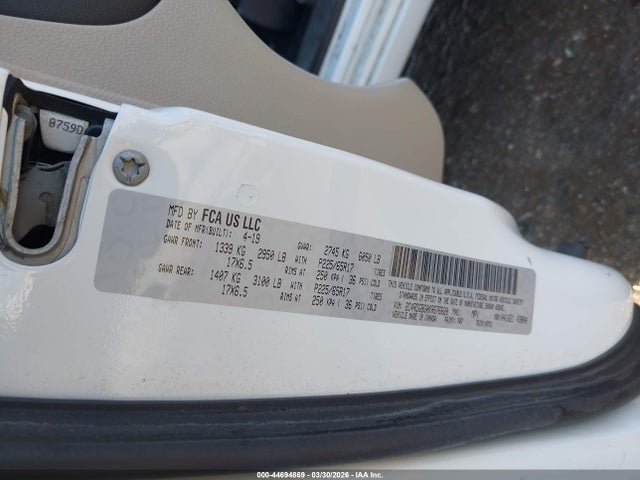 Aukcja sprzedaży 2019 Dodge Grand Caravan Se, vin: 2C4RDGBG0KR676620, numer aukcji: 44694869