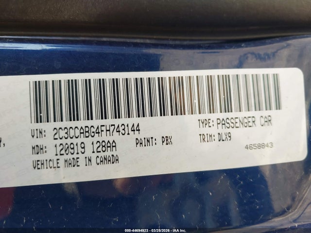 44694923 :رقم المزاد ، 2C3CCABG4FH743144 vin ، 2015 Chrysler 300 300s مزاد بيع