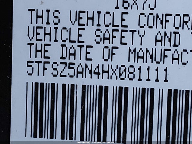 5TFSZ5AN4HX081111 Toyota Tacoma Trd Off Road