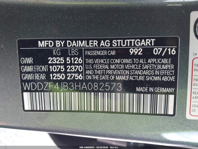 2017 MERCEDES-BENZ E 300 WDDZF4JB3HA082573 Photo 8
