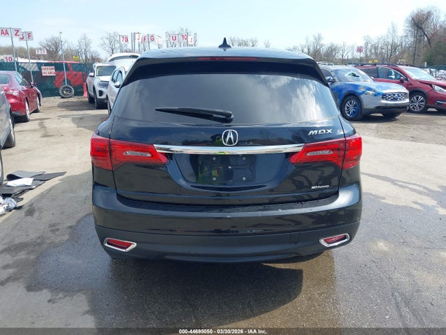 44695050 :رقم المزاد ، 5FRYD4H40GB039509 vin ، 2016 Acura Mdx Technology   Acurawatch Plus Packages/technology Package مزاد بيع